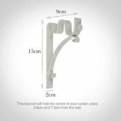 20/12mm Double Pole Standard Bracket In Clay 8 20/12mm Double Pole Standard Bracket In Clay -Jim Lawrence Sales 6006cl 13