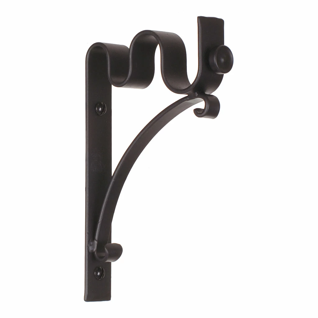 20/12mm Double Pole Standard Bracket In Matt Black 3 20/12mm Double Pole Standard Bracket In Matt Black