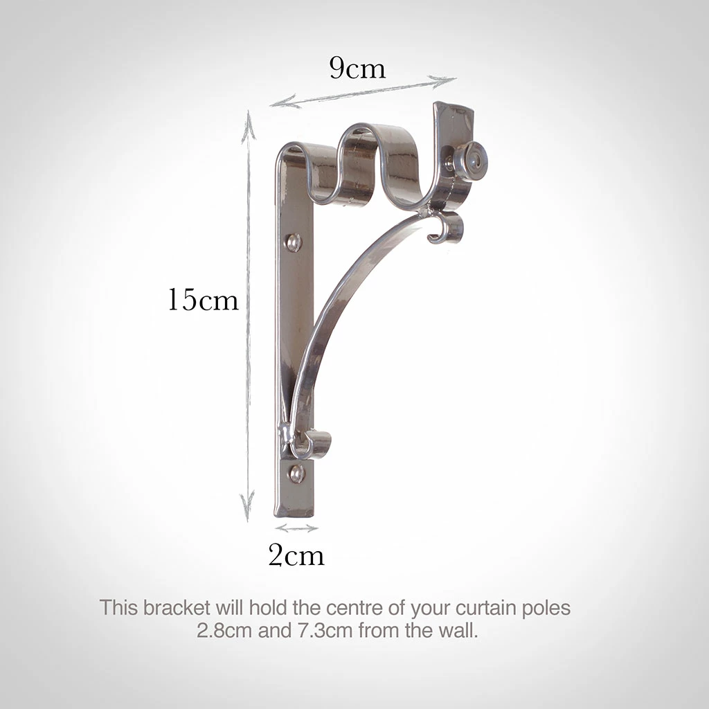20/12mm Double Pole Standard Bracket In Mercury 5 20/12mm Double Pole Standard Bracket In Mercury - Image 3