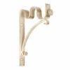20/12mm Double Pole Standard Bracket In Old Ivory -Jim Lawrence Sales 6006oi 11