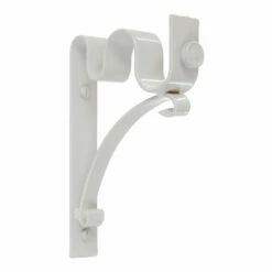25/12mm Double Pole Standard Bracket In Clay