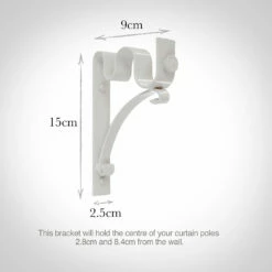 25/12mm Double Pole Standard Bracket In Clay 8 25/12mm Double Pole Standard Bracket In Clay -Jim Lawrence Sales 6007cl 13