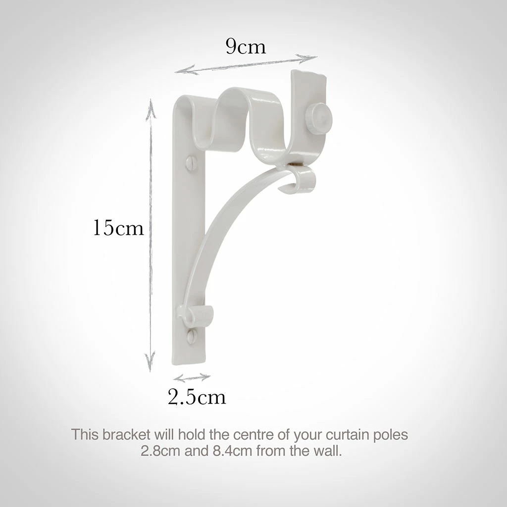 25/12mm Double Pole Standard Bracket In Clay 5 25/12mm Double Pole Standard Bracket In Clay - Image 3