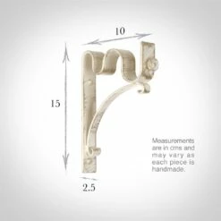 25/12mm Double Pole Standard Bracket In Old Ivory 8 25/12mm Double Pole Standard Bracket In Old Ivory -Jim Lawrence Sales 6007oi 3