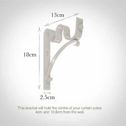38/20mm Double Pole Standard Bracket In Clay 8 38/20mm Double Pole Standard Bracket In Clay -Jim Lawrence Sales 6008cl 13
