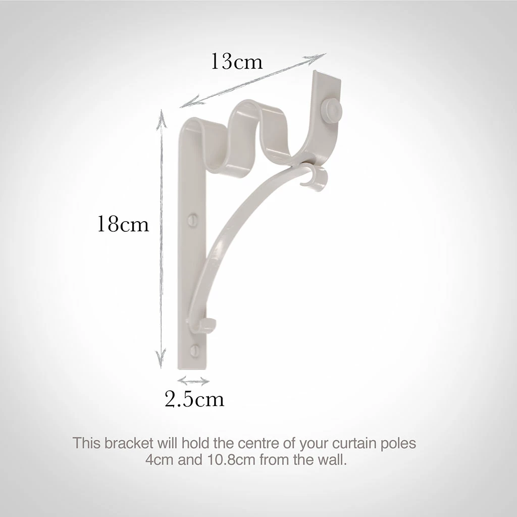 38/20mm Double Pole Standard Bracket In Clay 5 38/20mm Double Pole Standard Bracket In Clay - Image 3