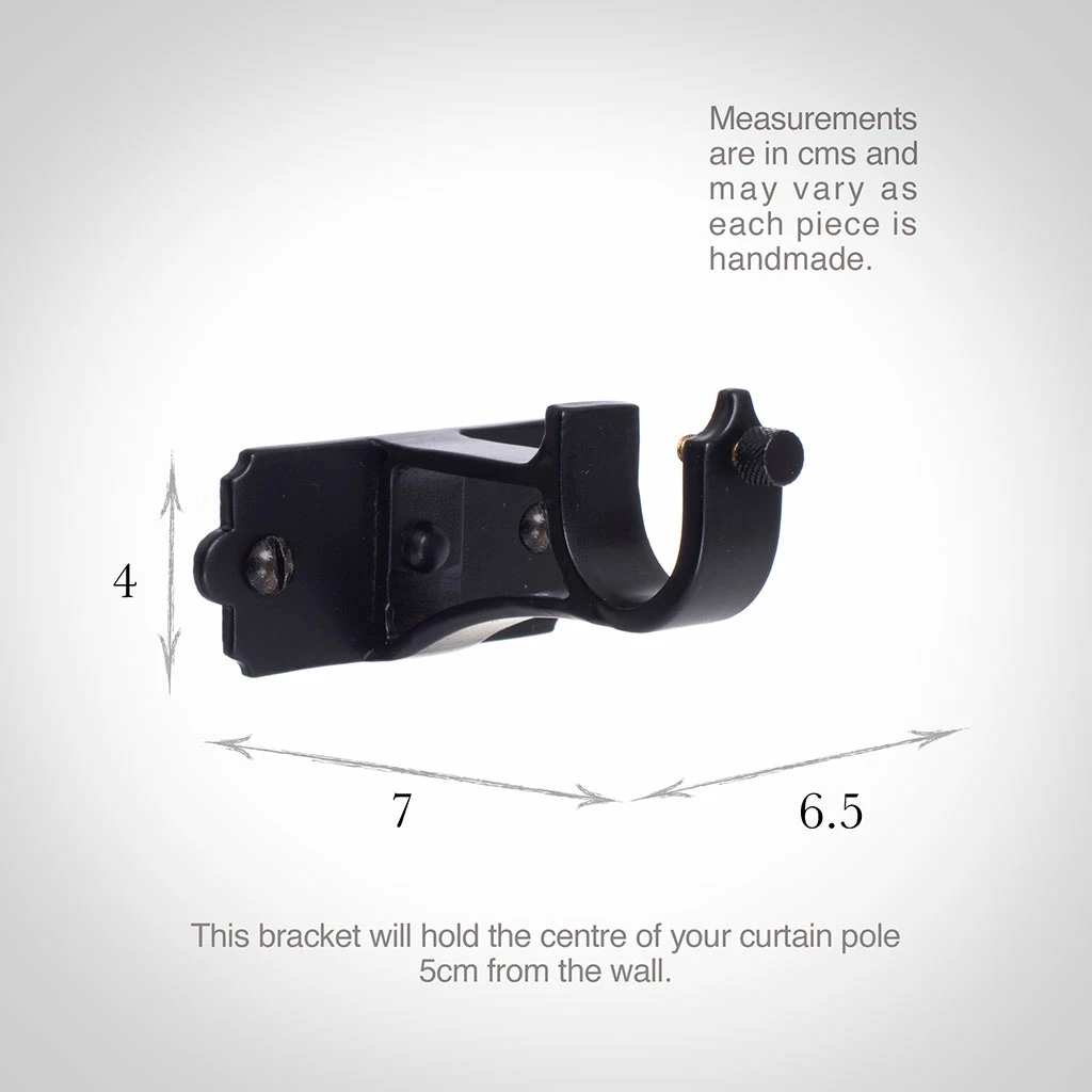 20mm Brett Centre Bracket In Matt Black 5 20mm Brett Centre Bracket In Matt Black - Image 3