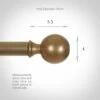 19mm Brass Ball Finial In Antiqued Brass 1 19mm Brass Ball Finial In Antiqued Brass -Jim Lawrence Sales 6014ab 3