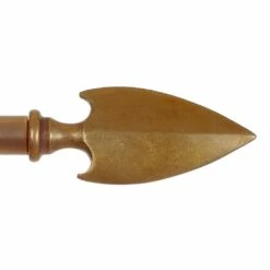 19mm Hasta Spear Finial In Antiqued Brass