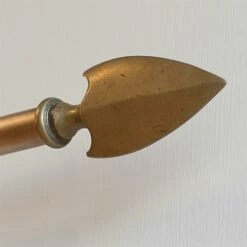 19mm Hasta Spear Finial In Antiqued Brass 9 19mm Hasta Spear Finial In Antiqued Brass -Jim Lawrence Sales 6017ab 4