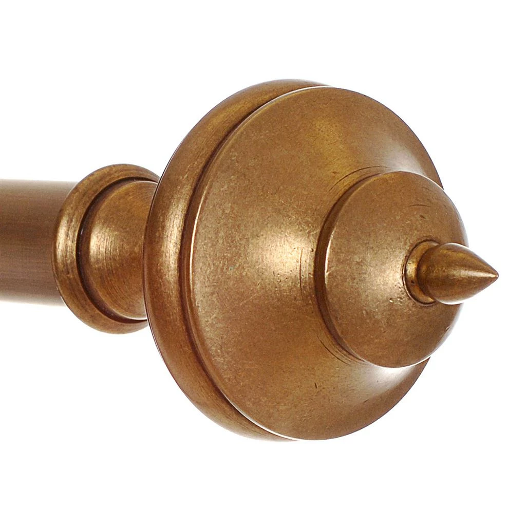 19mm Brass Empire Finial In Antiqued Brass 4 19mm Brass Empire Finial In Antiqued Brass - Image 2