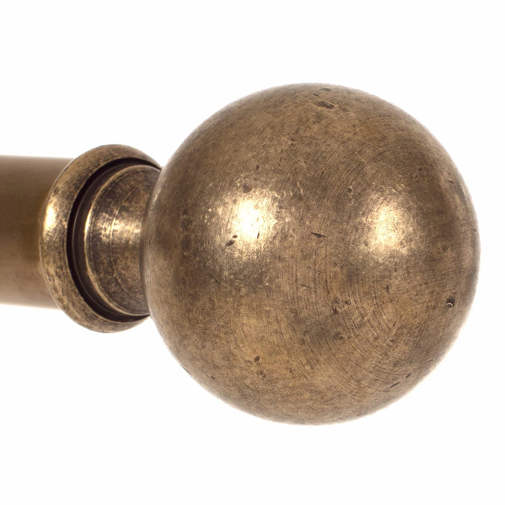 25mm Brass Ball Finial In Antiqued Brass 6 25mm Brass Ball Finial In Antiqued Brass - Image 4