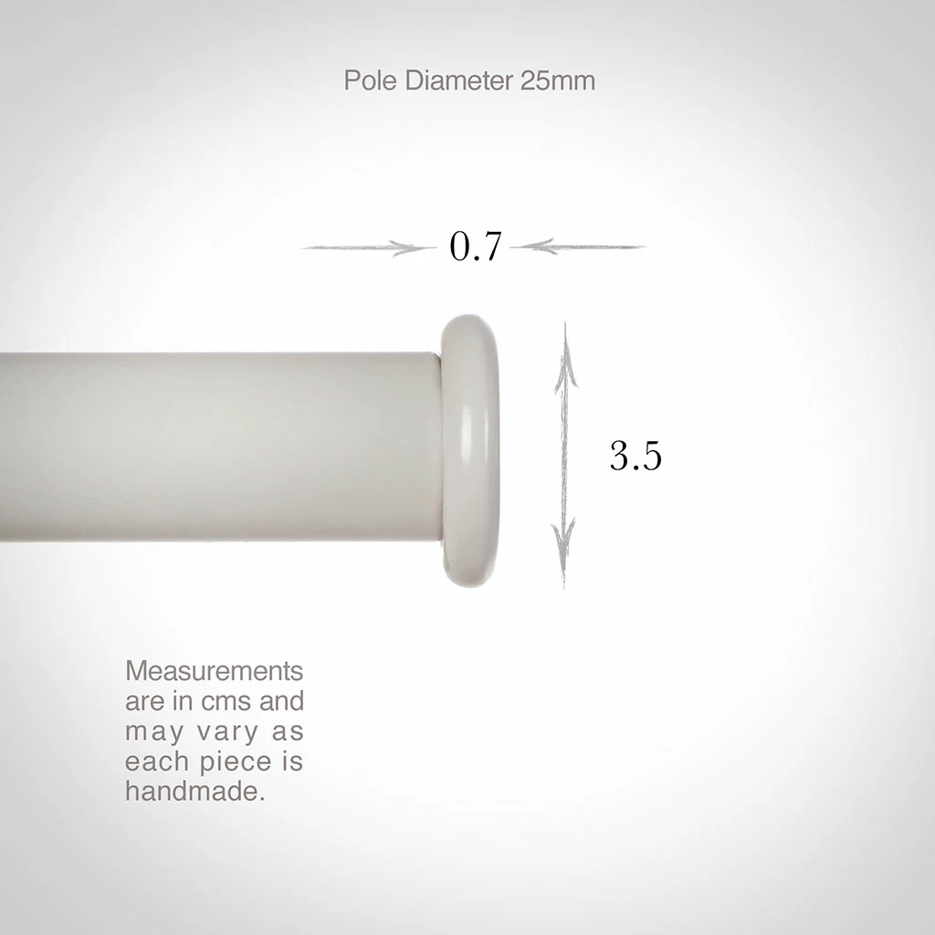 25mm Button Finial In Clay 5 25mm Button Finial In Clay - Image 3
