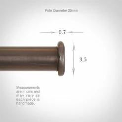 25mm Button Finial In Polished 9 25mm Button Finial In Polished -Jim Lawrence Sales 601po 3