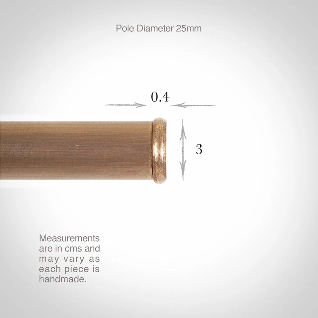 25mm Brass Button Finial In Antiqued Brass 5 25mm Brass Button Finial In Antiqued Brass - Image 3