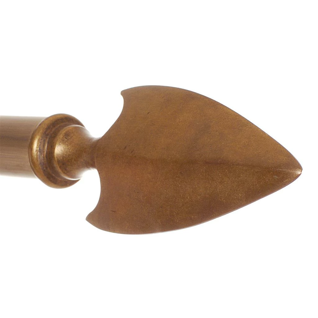 25mm Hasta Spear Finial In Antiqued Brass 4 25mm Hasta Spear Finial In Antiqued Brass - Image 2