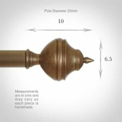 25mm Brass Empire Finial In Antiqued Brass 9 25mm Brass Empire Finial In Antiqued Brass -Jim Lawrence Sales 6023ab 3