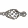 25mm Cage & Ball Finial In Mercury 1 25mm Cage & Ball Finial In Mercury -Jim Lawrence Sales 603me 1