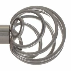 20mm Spiral Finial In Mercury