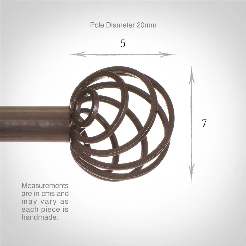 20mm Spiral Finial In Polished 6 20mm Spiral Finial In Polished - Image 4