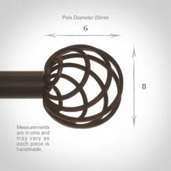25mm Spiral Finial In Beeswax 8 25mm Spiral Finial In Beeswax -Jim Lawrence Sales 6062bw 3