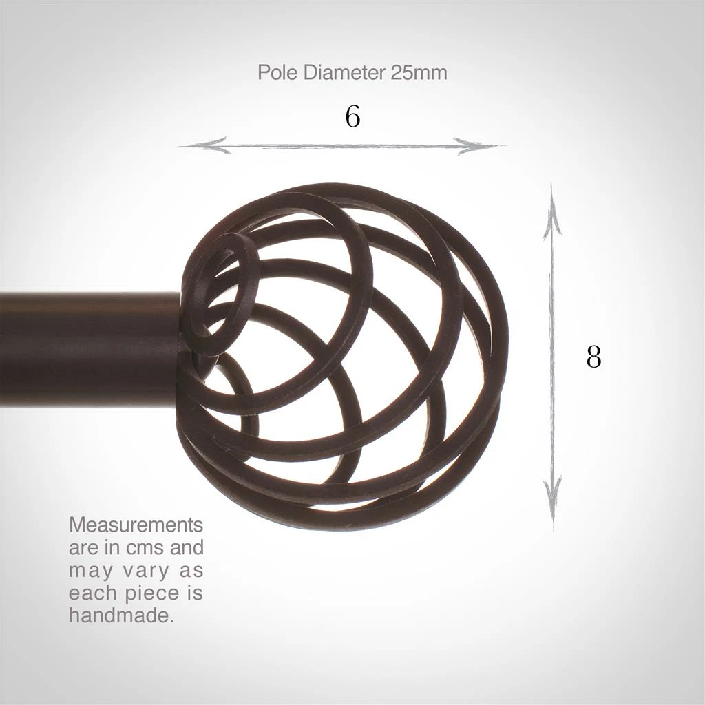 25mm Spiral Finial In Beeswax 5 25mm Spiral Finial In Beeswax - Image 3