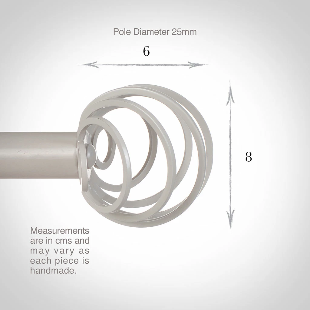 25mm Spiral Finial In Clay 4 25mm Spiral Finial In Clay - Image 2