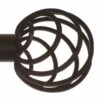 25mm Spiral Finial In Matt Black 1 25mm Spiral Finial In Matt Black -Jim Lawrence Sales 6062mb 1