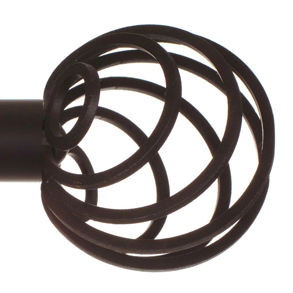 25mm Spiral Finial In Matt Black 3 25mm Spiral Finial In Matt Black