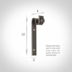 12mm Chapel Standard Bracket In Polished 11 12mm Chapel Standard Bracket In Polished -Jim Lawrence Sales 6066po 3