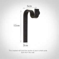 20mm Chapel Standard Bracket In Matt Black -Jim Lawrence Sales 6067mb 13