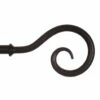 25mm Bishop's Crook Finial In Matt Black -Jim Lawrence Sales 606mb 1