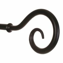 25mm Bishop's Crook Finial In Matt Black -Jim Lawrence Sales 606mb 2