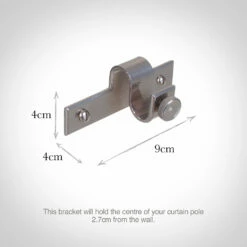 12mm Chapel Centre Bracket In Mercury 7 12mm Chapel Centre Bracket In Mercury -Jim Lawrence Sales 6070me 13