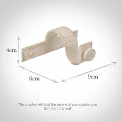 20mm Chapel Centre Bracket In Old Ivory -Jim Lawrence Sales 6071oi 13