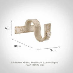 38mm Chapel Centre Bracket In Old Ivory -Jim Lawrence Sales 6073oi 13