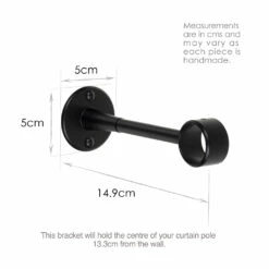 25mm Extended Sleeve Bracket In Matt Black 9 25mm Extended Sleeve Bracket In Matt Black -Jim Lawrence Sales 6083MB 13