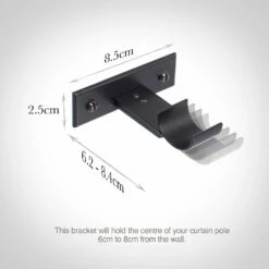 25mm Chapel Passing Bracket, Matt Black -Jim Lawrence Sales 6091mb 13