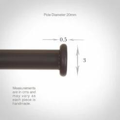 20mm Button Finial In Beeswax 8 20mm Button Finial In Beeswax -Jim Lawrence Sales 620bw 13