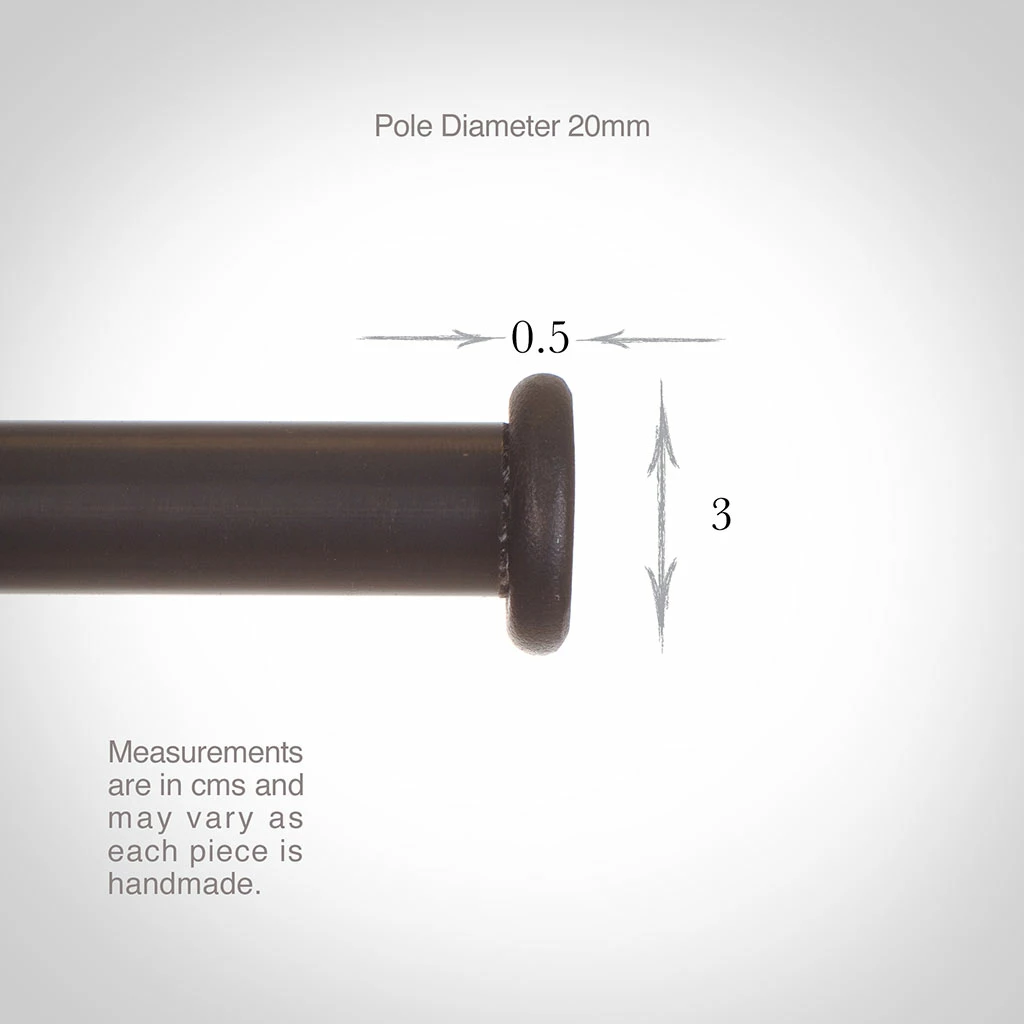 20mm Button Finial In Beeswax 5 20mm Button Finial In Beeswax - Image 3