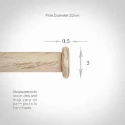 20mm Button Finial In Old Ivory 8 20mm Button Finial In Old Ivory -Jim Lawrence Sales 620oi 13