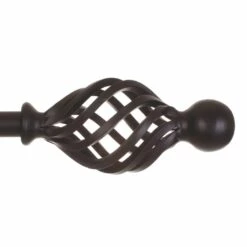 20mm Cage & Ball Finial In Matt Black