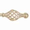 20mm Cage & Ball Finial In Old Ivory 2 20mm Cage & Ball Finial In Old Ivory -Jim Lawrence Sales 622oi 1