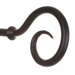 20mm Bishop's Crook Finial In Matt Black -Jim Lawrence Sales 625mb 2
