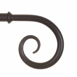 20mm Crook Finial In Matt Black