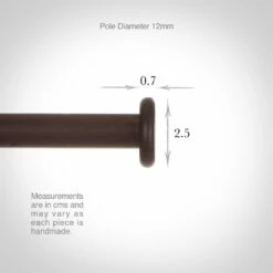 12mm Button Finial In Beeswax -Jim Lawrence Sales 628bw 3