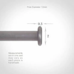 12mm Button Finial In Polished 8 12mm Button Finial In Polished -Jim Lawrence Sales 628po 13