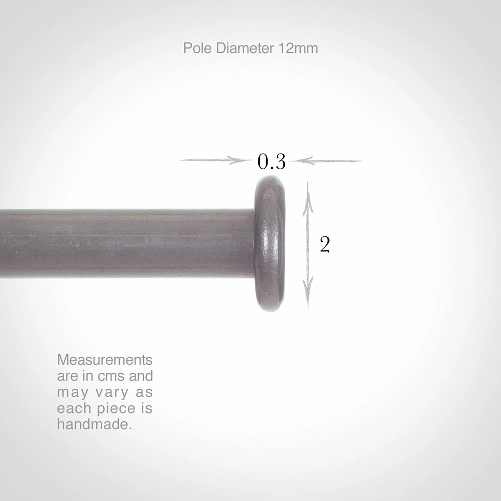 12mm Button Finial In Polished 5 12mm Button Finial In Polished - Image 3