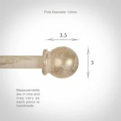 12mm Cannonball Finial In Old Ivory 7 12mm Cannonball Finial In Old Ivory -Jim Lawrence Sales 629oi 3