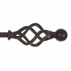 12mm Cage & Ball Finial In Matt Black